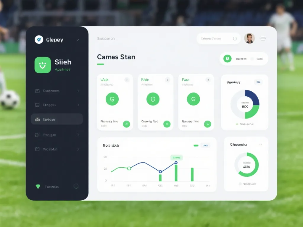 体育应用界面示意图